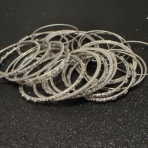 Jennifer Miller Elegant Silver Bangle Set